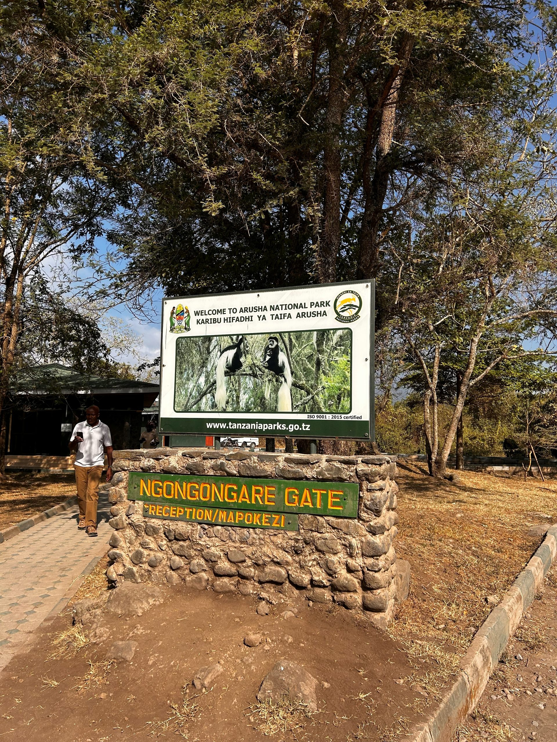 Ngongongare Gate entrance to Arusha National Park